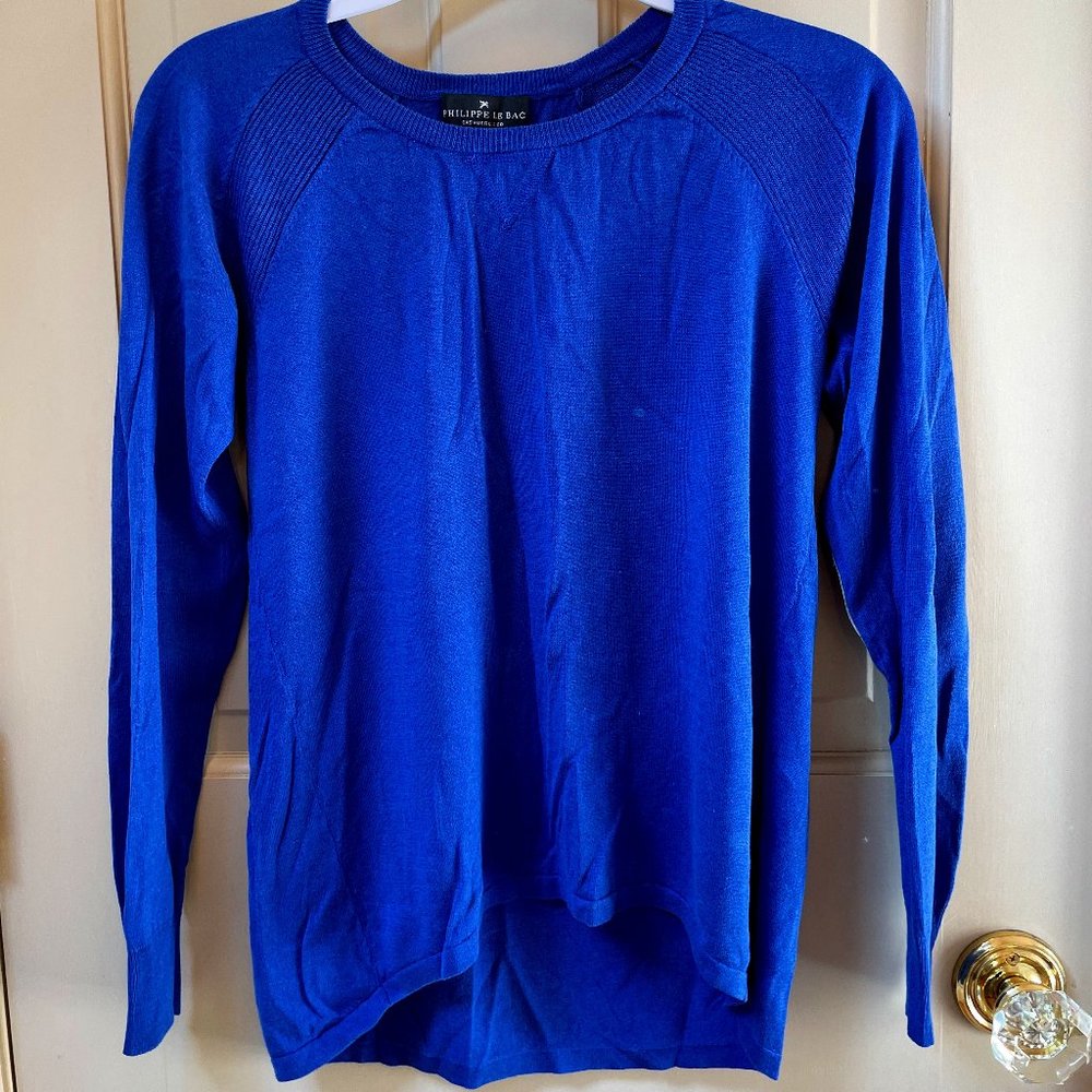 Philippe Le Bac Royal Blue Cashmere Sweater
